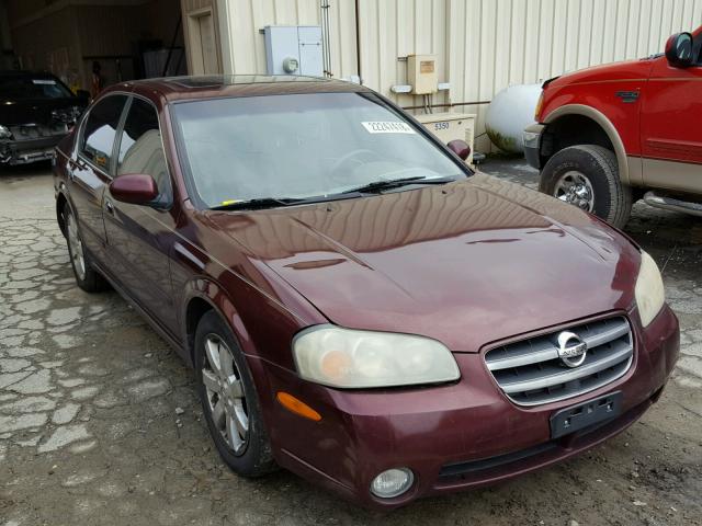 JN1DA31A03T413453 - 2003 NISSAN MAXIMA GLE MAROON photo 1