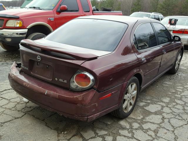 JN1DA31A03T413453 - 2003 NISSAN MAXIMA GLE MAROON photo 4