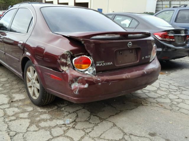 JN1DA31A03T413453 - 2003 NISSAN MAXIMA GLE MAROON photo 9