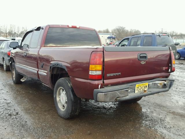 2GTEK19V8X1559251 - 1999 GMC NEW SIERRA BURGUNDY photo 3