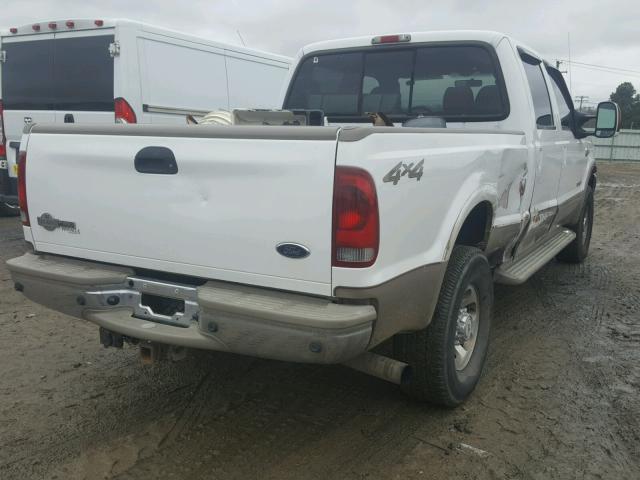 1FTNW21P44EA99295 - 2004 FORD F250 SUPER WHITE photo 4