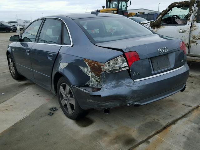 WAUAF78E06A185291 - 2006 AUDI A4 2 GRAY photo 3