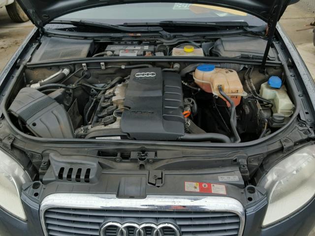 WAUAF78E06A185291 - 2006 AUDI A4 2 GRAY photo 7