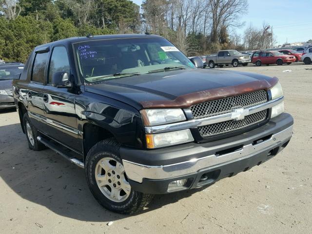 3GNEK13T83G292614 - 2003 CHEVROLET AVALANCHE BLACK photo 1