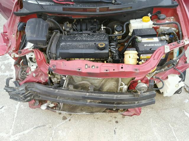 KL1TD566X7B056348 - 2007 CHEVROLET AVEO BASE წითელი ფოტო 7