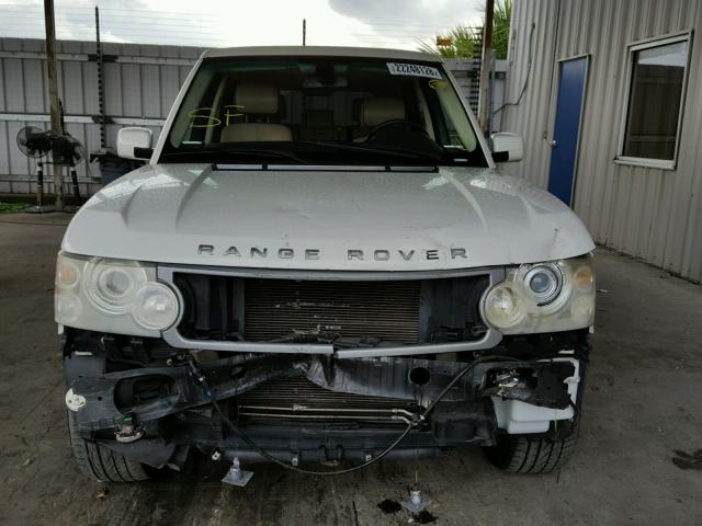 SALME15416A223017 - 2006 LAND ROVER RANGE ROVE WHITE photo 9