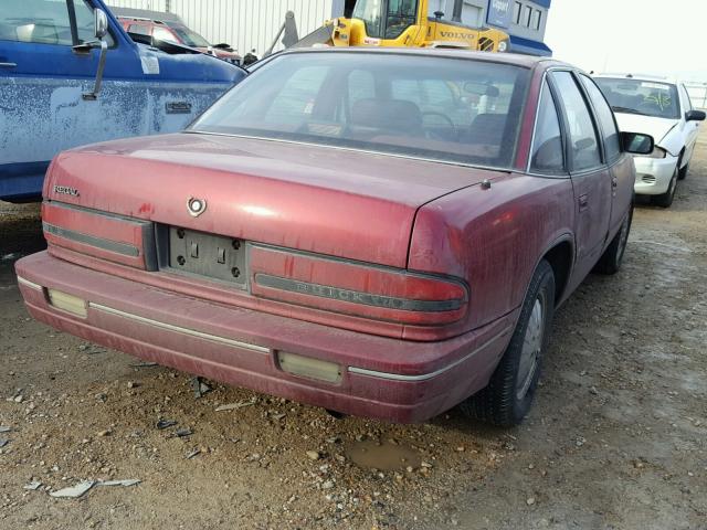 2G4WB55L6R1455856 - 1994 BUICK REGAL CUST MAROON photo 4