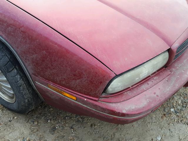 2G4WB55L6R1455856 - 1994 BUICK REGAL CUST MAROON photo 9