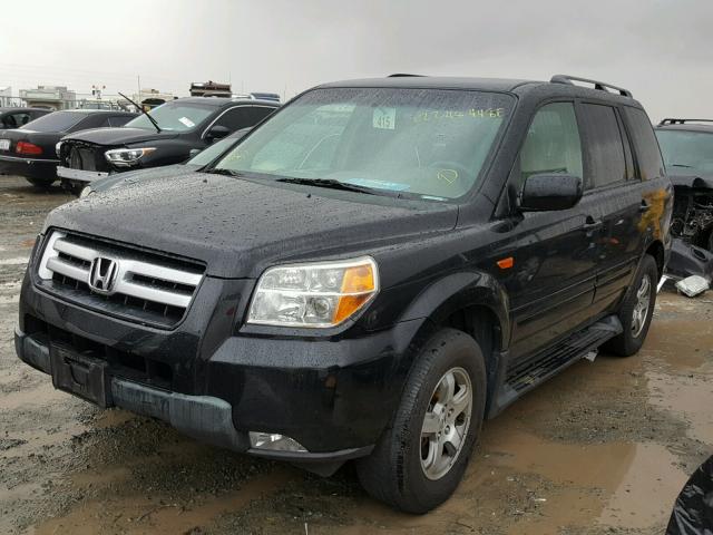 5FNYF284X6B009089 - 2006 HONDA PILOT EX BLACK photo 2