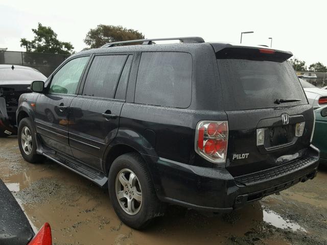 5FNYF284X6B009089 - 2006 HONDA PILOT EX BLACK photo 3