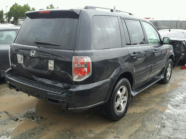 5FNYF284X6B009089 - 2006 HONDA PILOT EX BLACK photo 4