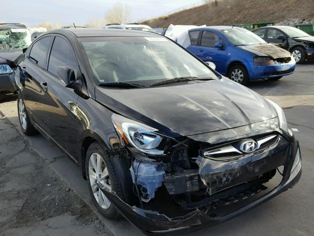 KMHCU4AE1CU256241 - 2012 HYUNDAI ACCENT GLS BLACK photo 1