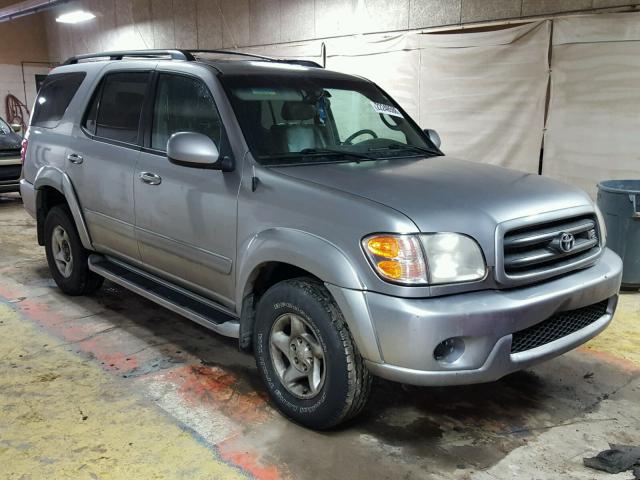 5TDBT44A32S089587 - 2002 TOYOTA SEQUOIA SR SILVER photo 1