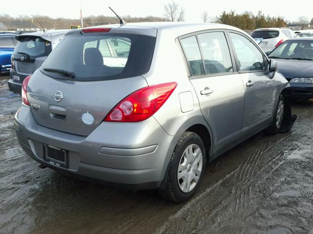 3N1BC1CP8BL400640 - 2011 NISSAN VERSA S GRAY photo 4