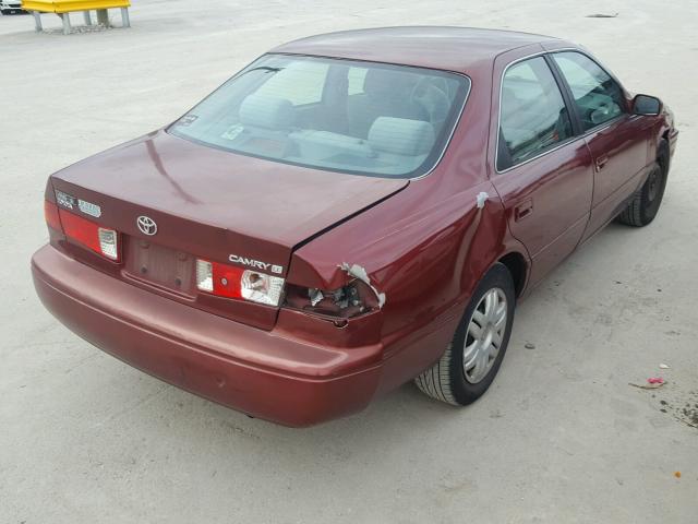 4T1BG22K2YU630374 - 2000 TOYOTA CAMRY CE RED photo 4