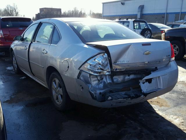 2G1WB5EK1A1204414 - 2010 CHEVROLET IMPALA LT SILVER photo 3