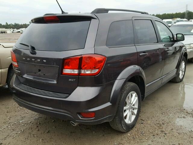 3C4PDDBG2HT592004 - 2017 DODGE JOURNEY SX GRAY photo 4