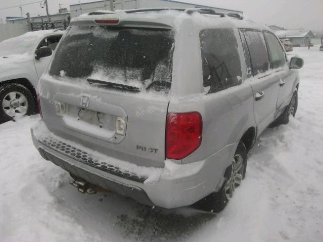 2HKYF18493H503791 - 2003 HONDA PILOT EX SILVER photo 4