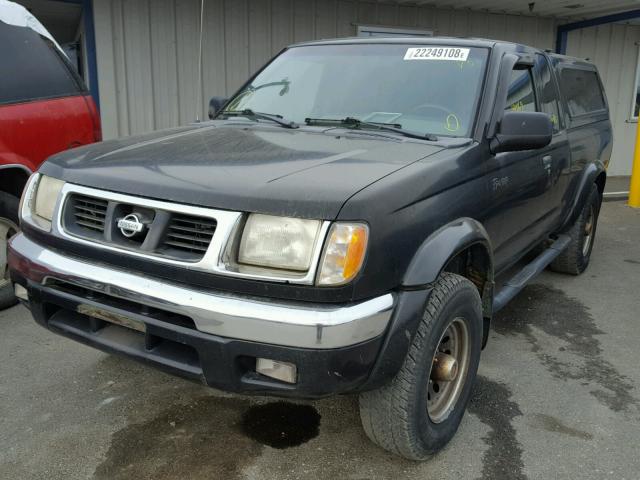 1N6ED26YXXC311136 - 1999 NISSAN FRONTIER K BLACK photo 2