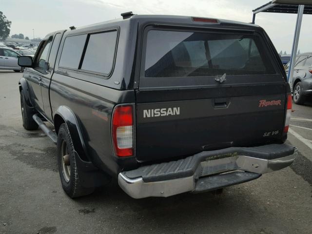 1N6ED26YXXC311136 - 1999 NISSAN FRONTIER K BLACK photo 3