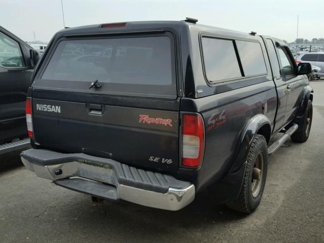 1N6ED26YXXC311136 - 1999 NISSAN FRONTIER K BLACK photo 4