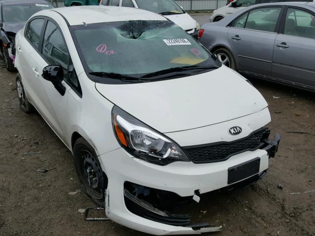 KNADM4A31G6678248 - 2016 KIA RIO LX WHITE photo 1