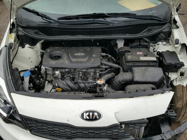 KNADM4A31G6678248 - 2016 KIA RIO LX WHITE photo 7