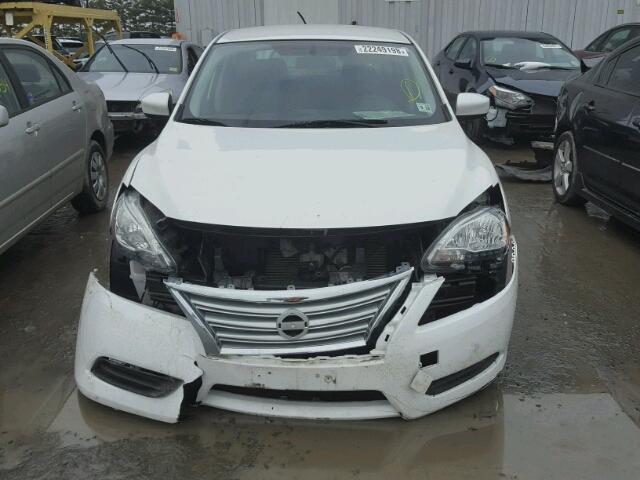 3N1AB7AP9DL761351 - 2013 NISSAN SENTRA S WHITE photo 9