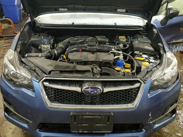 JF1GJAA68FG019521 - 2015 SUBARU IMPREZA BA BLUE photo 7