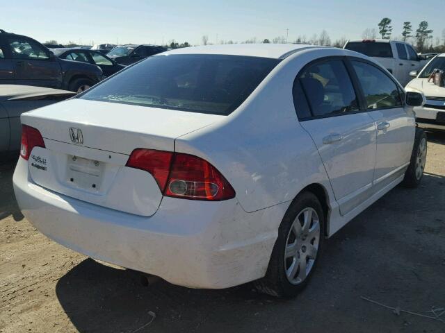 1HGFA16548L108102 - 2008 HONDA CIVIC LX WHITE photo 4