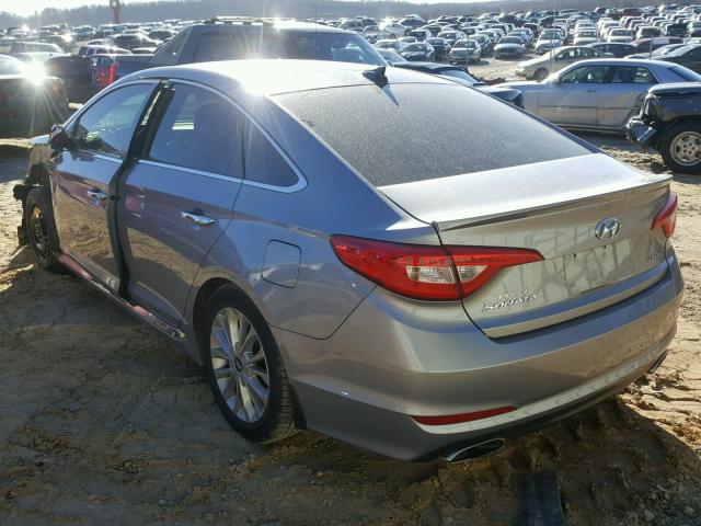 5NPE34AF7FH230248 - 2015 HYUNDAI SONATA SPO SILVER photo 3