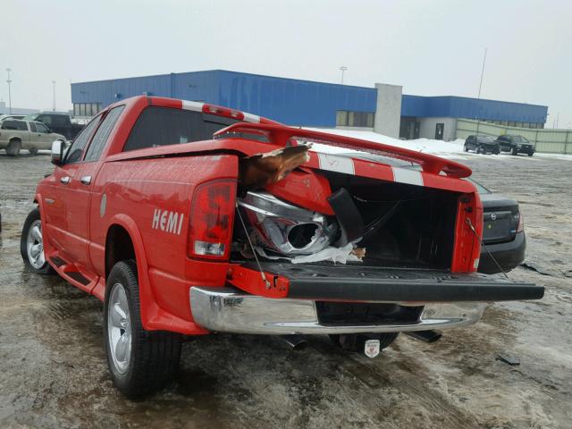 1D7HU18D45S115304 - 2005 DODGE RAM 1500 S RED photo 3