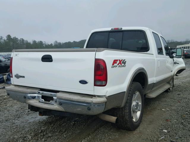 1FTSW21P67EA44998 - 2007 FORD F250 SUPER WHITE photo 4