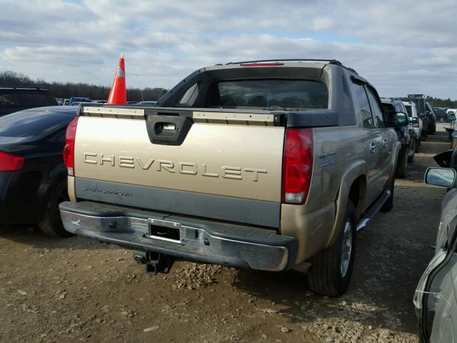 3GNEK12Z45G122937 - 2005 CHEVROLET AVALANCHE TAN photo 4