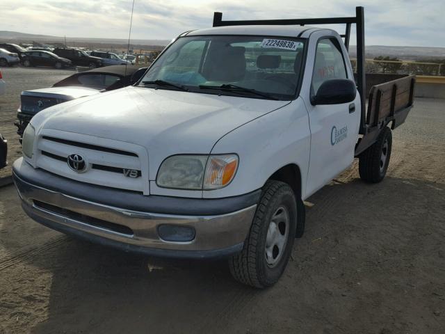 5TBJT32185S458823 - 2005 TOYOTA TUNDRA WHITE photo 2