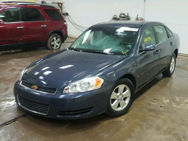 2G1WT58K781203187 - 2008 CHEVROLET IMPALA LT BLUE photo 2