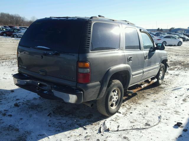 1GNEC13T41J279786 - 2001 CHEVROLET TAHOE C150 GRAY photo 4