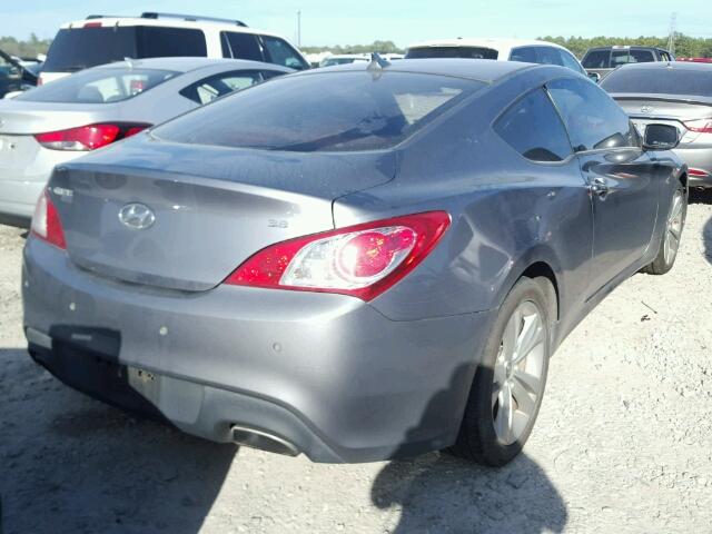 KMHHU6KH4AU003454 - 2010 HYUNDAI GENESIS CO GRAY photo 4