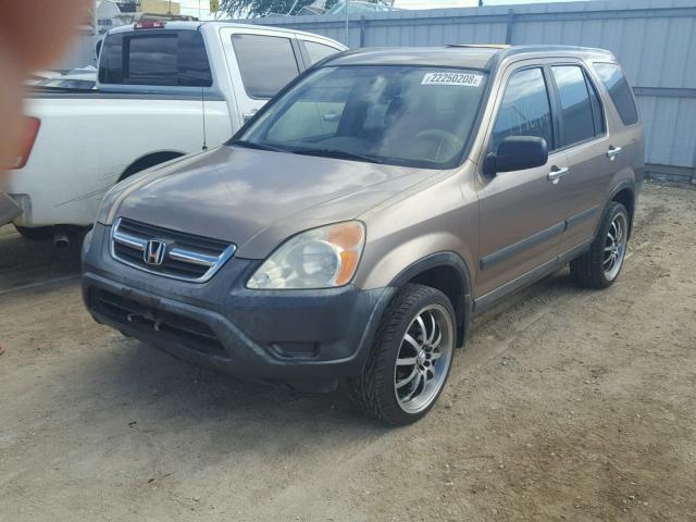 JHLRD68483C006382 - 2003 HONDA CR-V LX GOLD photo 2