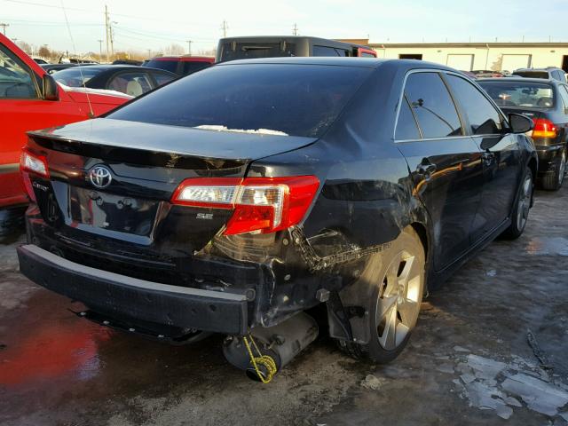 4T1BF1FK4EU839876 - 2014 TOYOTA CAMRY L BLACK photo 4