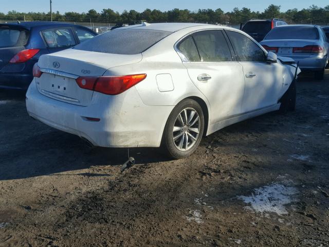 JN1EV7AR3HM834123 - 2017 INFINITI Q50 PREMIU WHITE photo 4