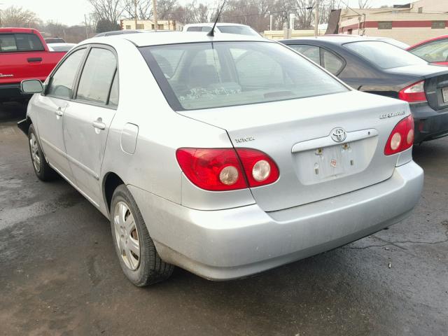 1NXBR32E96Z654274 - 2006 TOYOTA COROLLA CE SILVER photo 3