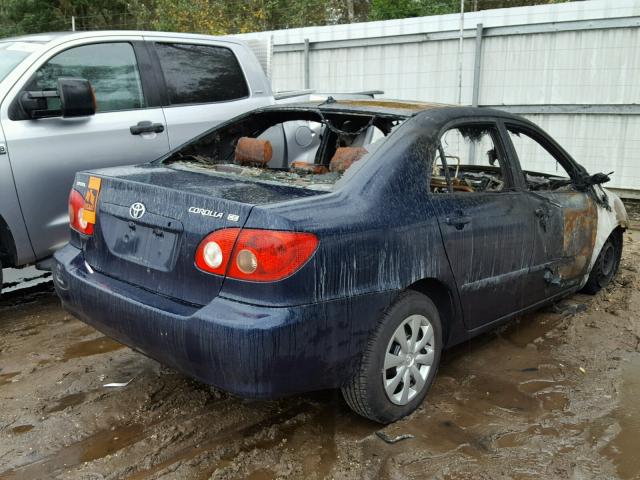 1NXBR32E65Z438543 - 2005 TOYOTA COROLLA CE BLUE photo 4