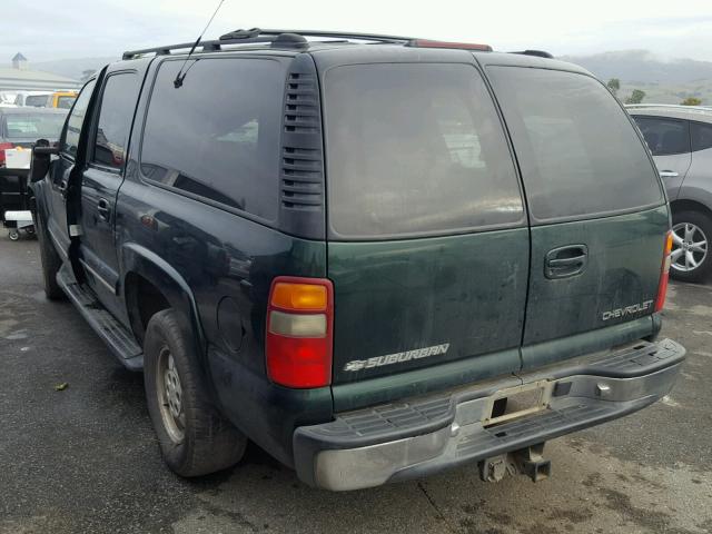 3GNEC16T91G167966 - 2001 CHEVROLET SUBURBAN C GREEN photo 3