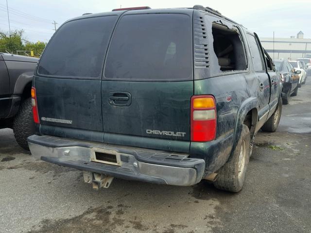 3GNEC16T91G167966 - 2001 CHEVROLET SUBURBAN C GREEN photo 4