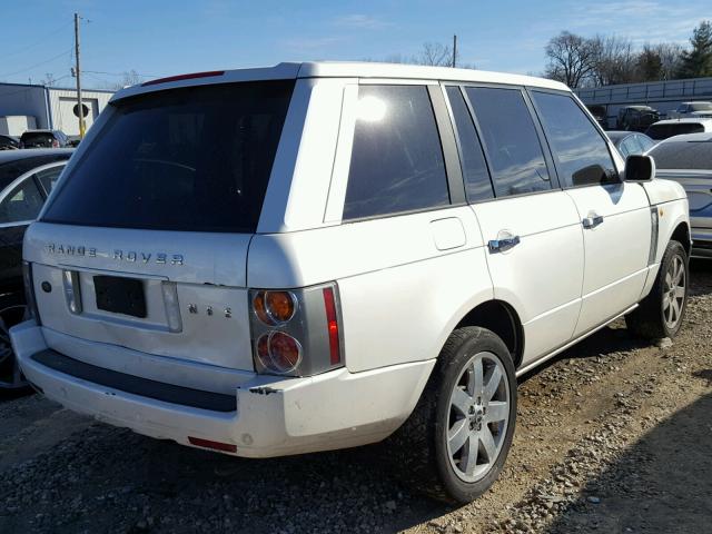 SALME11444A149983 - 2004 LAND ROVER RANGE ROVE WHITE photo 4