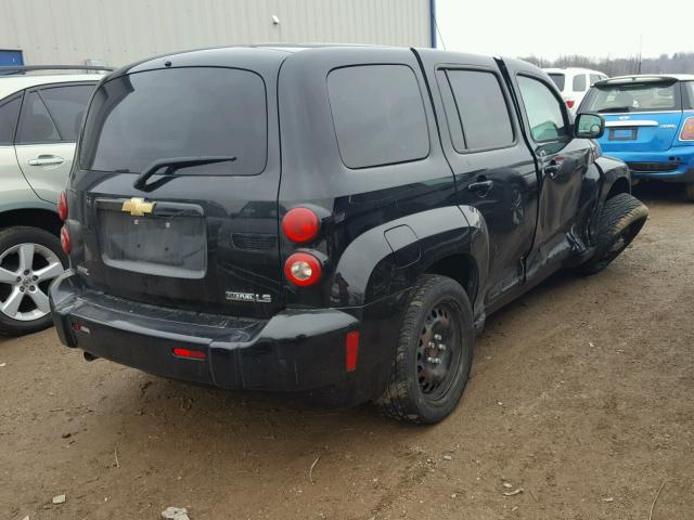 3GNCA13B89S641388 - 2009 CHEVROLET HHR LS BLACK photo 4