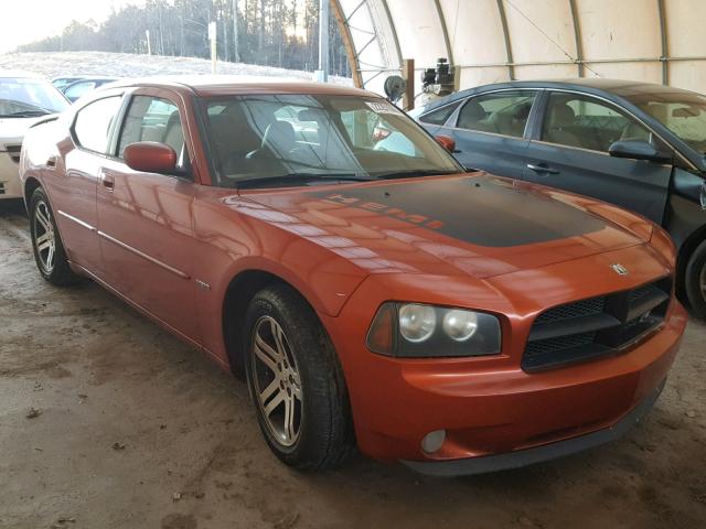 2B3KA53H76H215157 - 2006 DODGE CHARGER R/ ORANGE photo 1