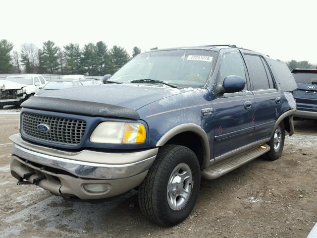 1FMPU18L6YLB46464 - 2000 FORD EXPEDITION BLUE photo 2