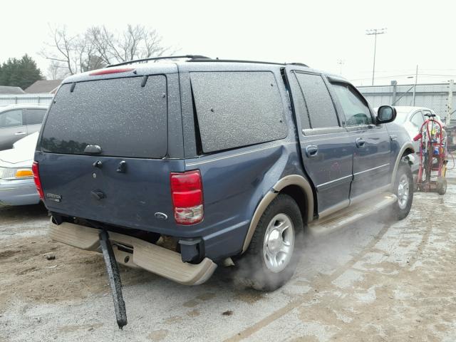 1FMPU18L6YLB46464 - 2000 FORD EXPEDITION BLUE photo 4